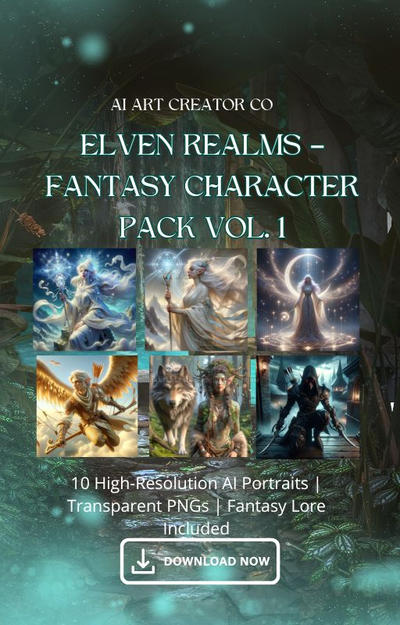 Elven Realms Fantasy Character Pack Vol. 1 by aiartcreatorco on DeviantArt