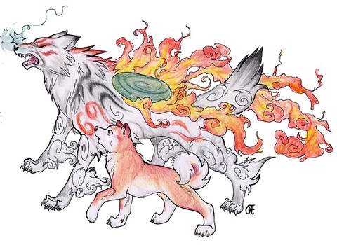 Okami fanart ....and my Kiba