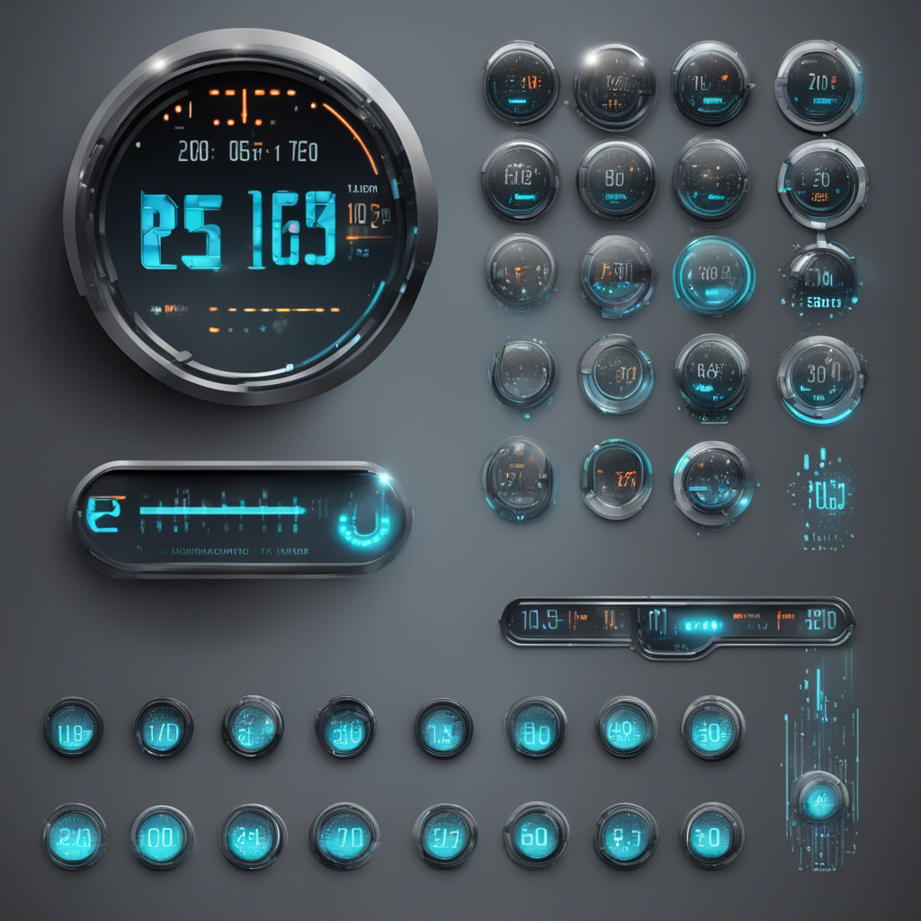 Hi Tech Futuristic Rain Meter Widget Set by BarefootMikeOfHorme on ...