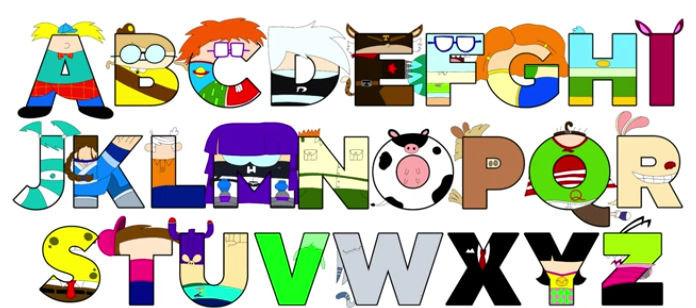 The Nicktoons Alphabet Drawing (OLD) by ENAWWARtheDEVIANT on DeviantArt