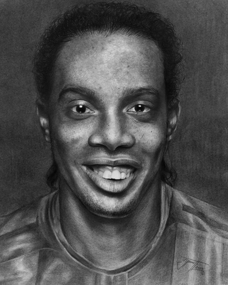 Ronaldinho drawing by urosh1991 on DeviantArt
