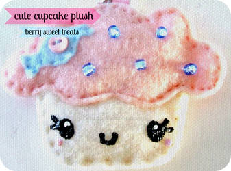 Pink Punch Cupcake Keychain