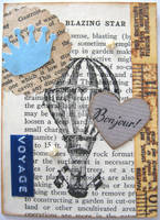 Vintage ATC - With A Book Page