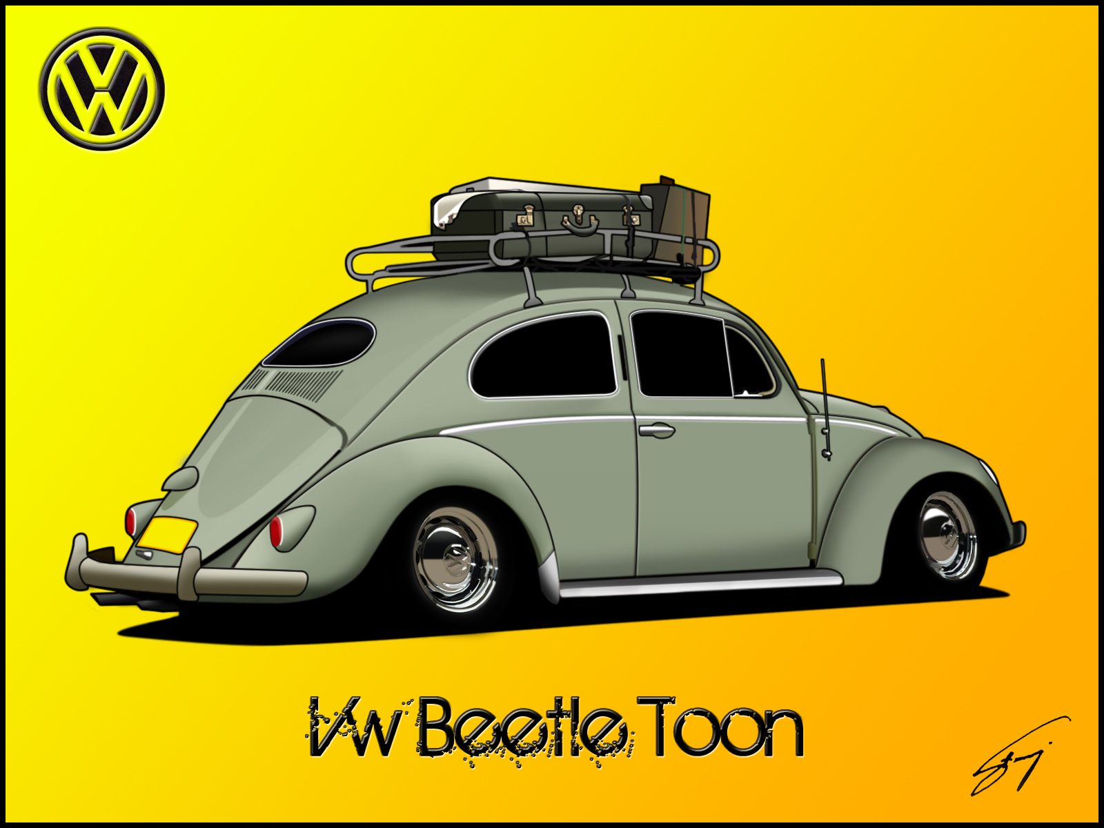 Vw Beetle Toon by Dariich