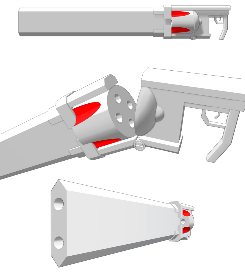 Gun/Canon Blade Prototype (MMD) by Subnormal5000 on DeviantArt
