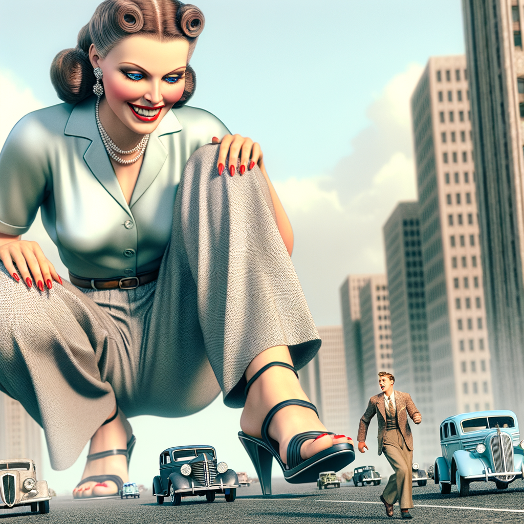 Deviantart Woman Car She terrified them all crushing the cars with ease by woodblockrock on ...