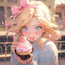 Girl and Cupcake
