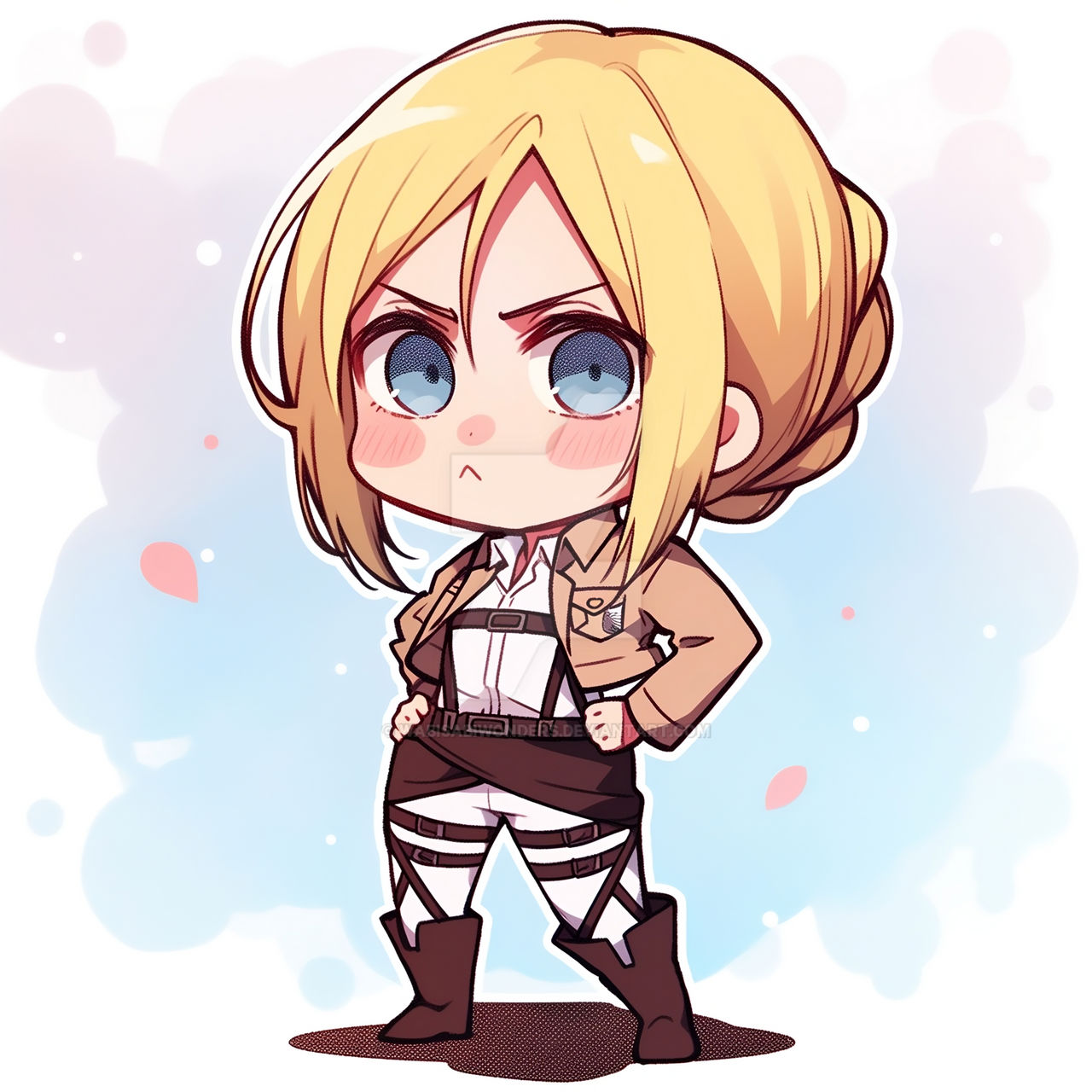 Chibi Annie Pout by WabiSabiWonders on DeviantArt
