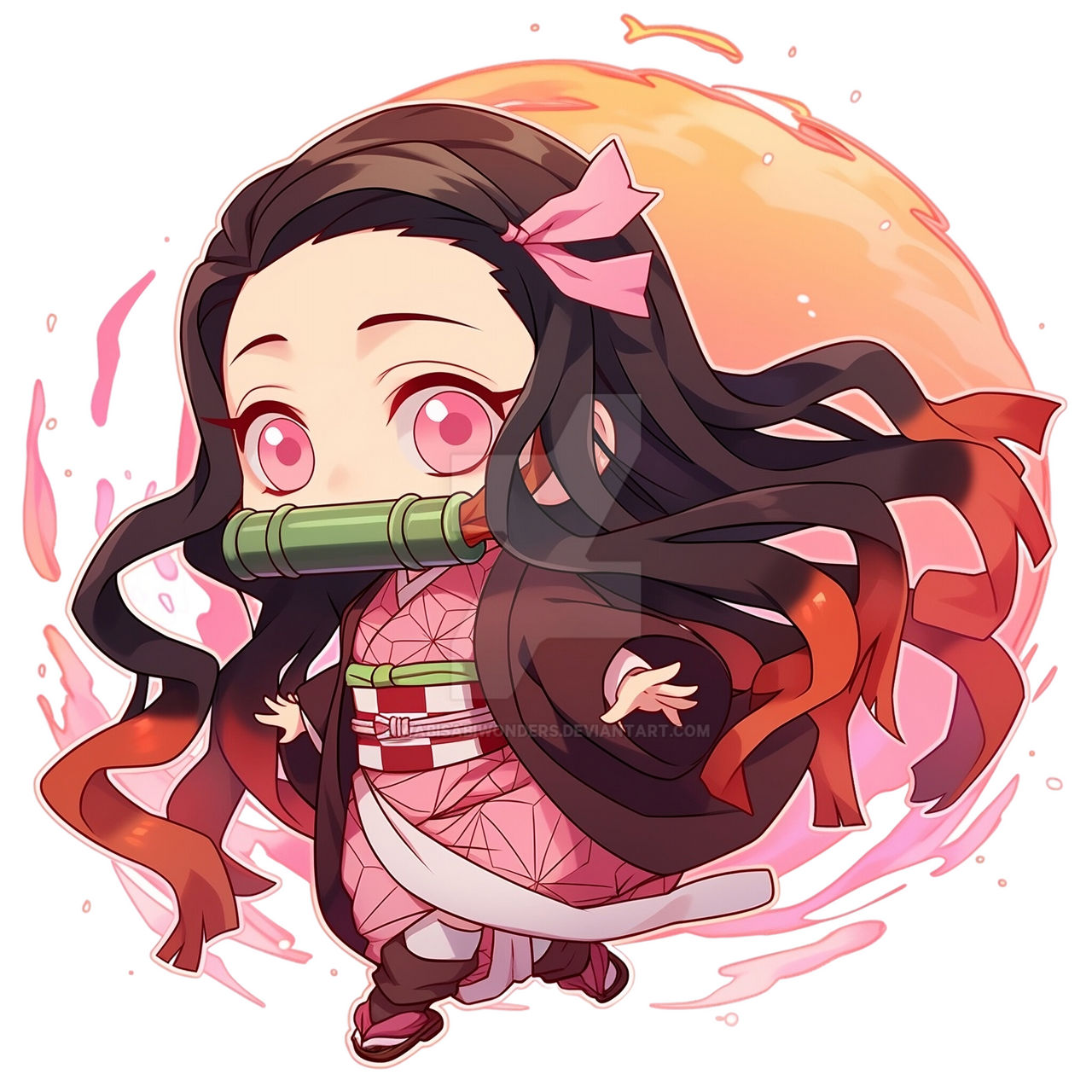 Chibi Nezuko By WabiSabiWonders On DeviantArt chibi-nezuko-by-wabisabiwonders-on-deviantart