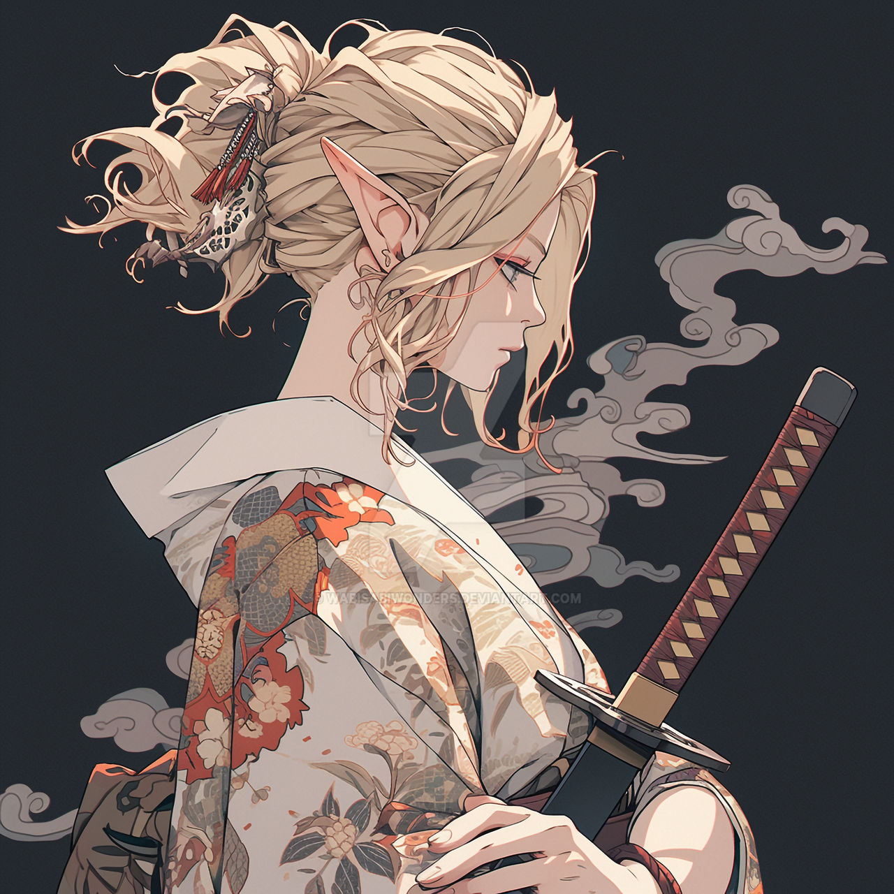 elf samurai by WabiSabiWonders on DeviantArt