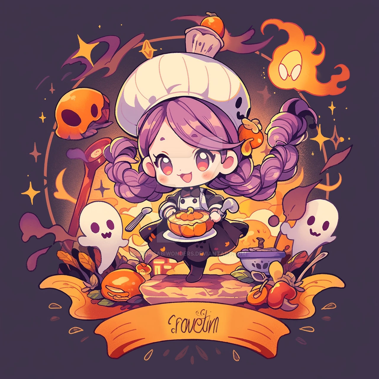 Chibi Style Chef Chibi Chef Halloween by WabiSabiWonders on DeviantArt