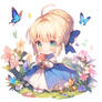 Chibi Saber Flower