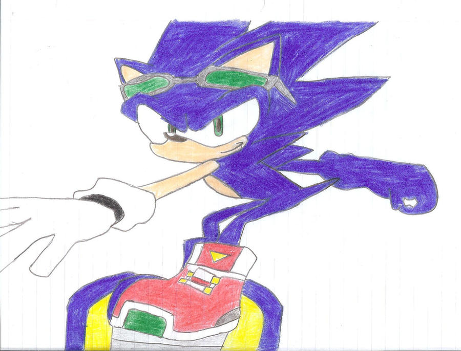 Sonic Riders Visor Sonic Riders Sonic front view by xapo97 on DeviantArt
