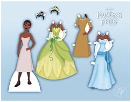 Tiana Paper Doll V.2