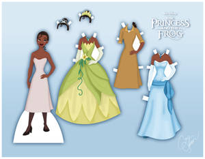 Tiana Paper Doll V.2
