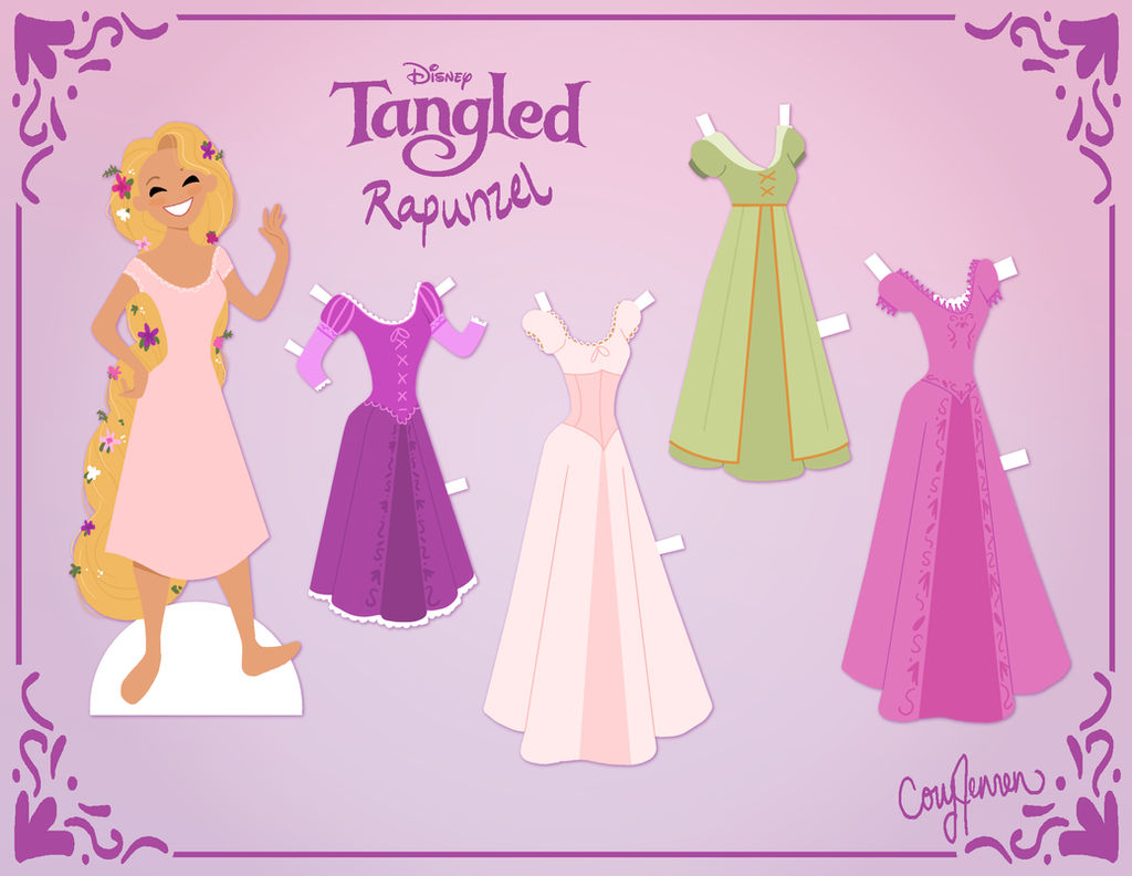 Rapunzel Paper Doll Version 2