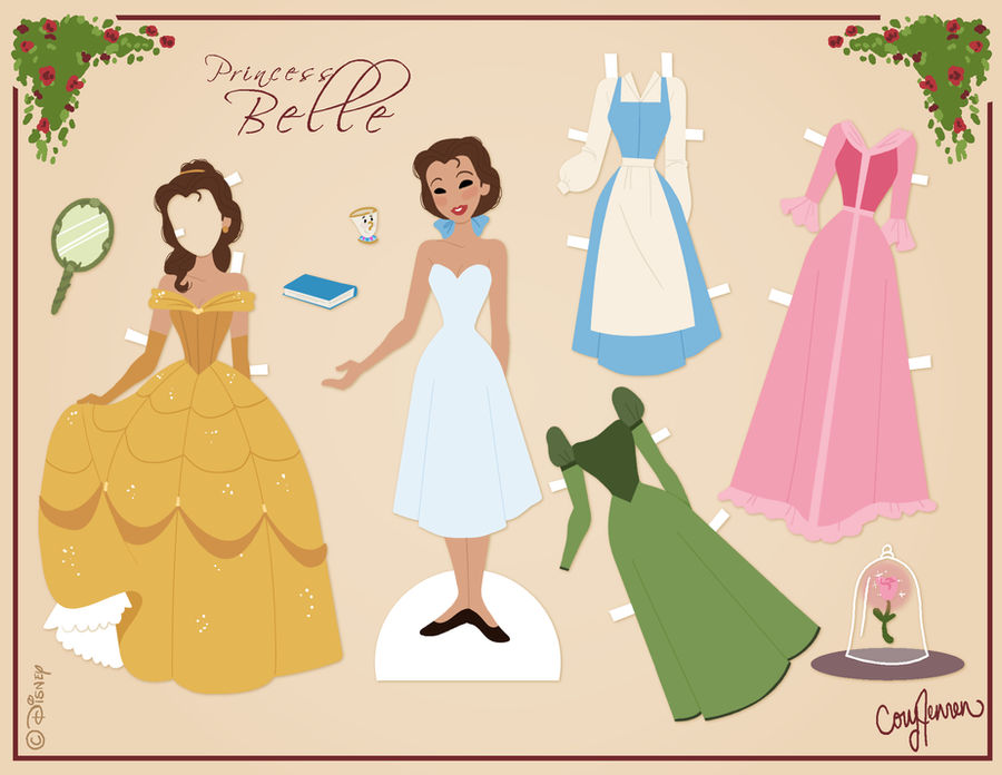 Belle Paper Doll