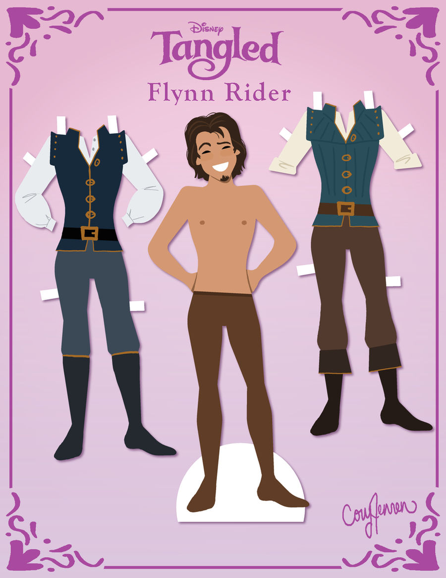 Patern Paper Fly Rider Flynn Rider Paper Doll by Cor104 on DeviantArt