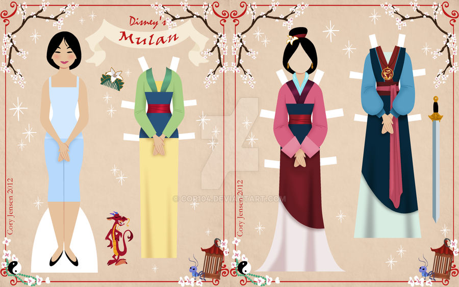 Mulan Paper Doll