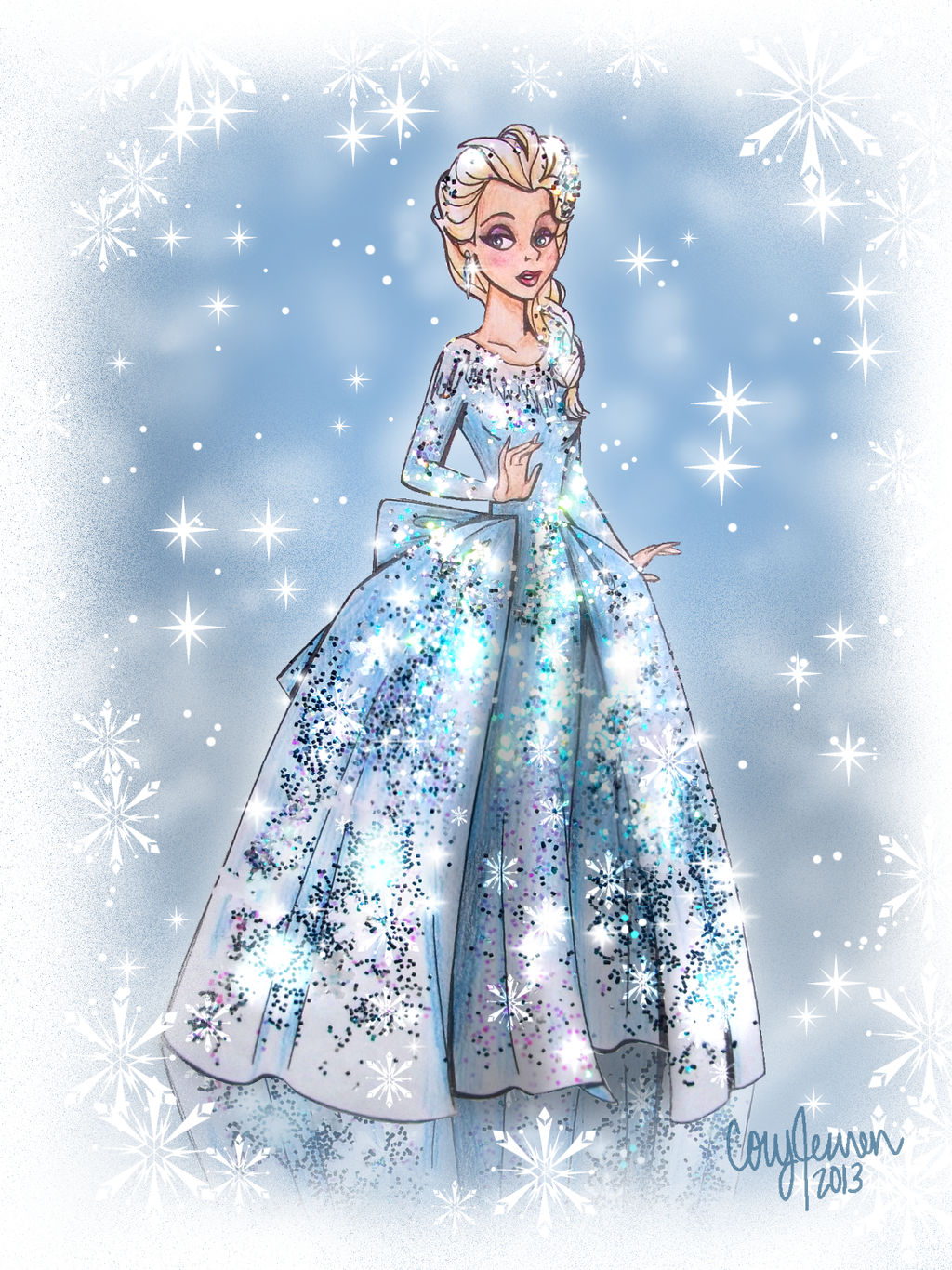 Elsa Gown Design by Cor104 on DeviantArt