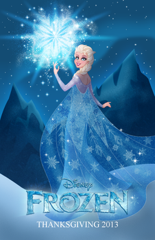 Frozen: Elsa Fan Poster