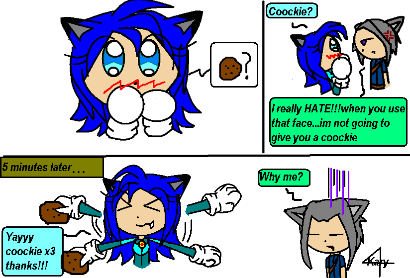 Karyogui and the cookie :3