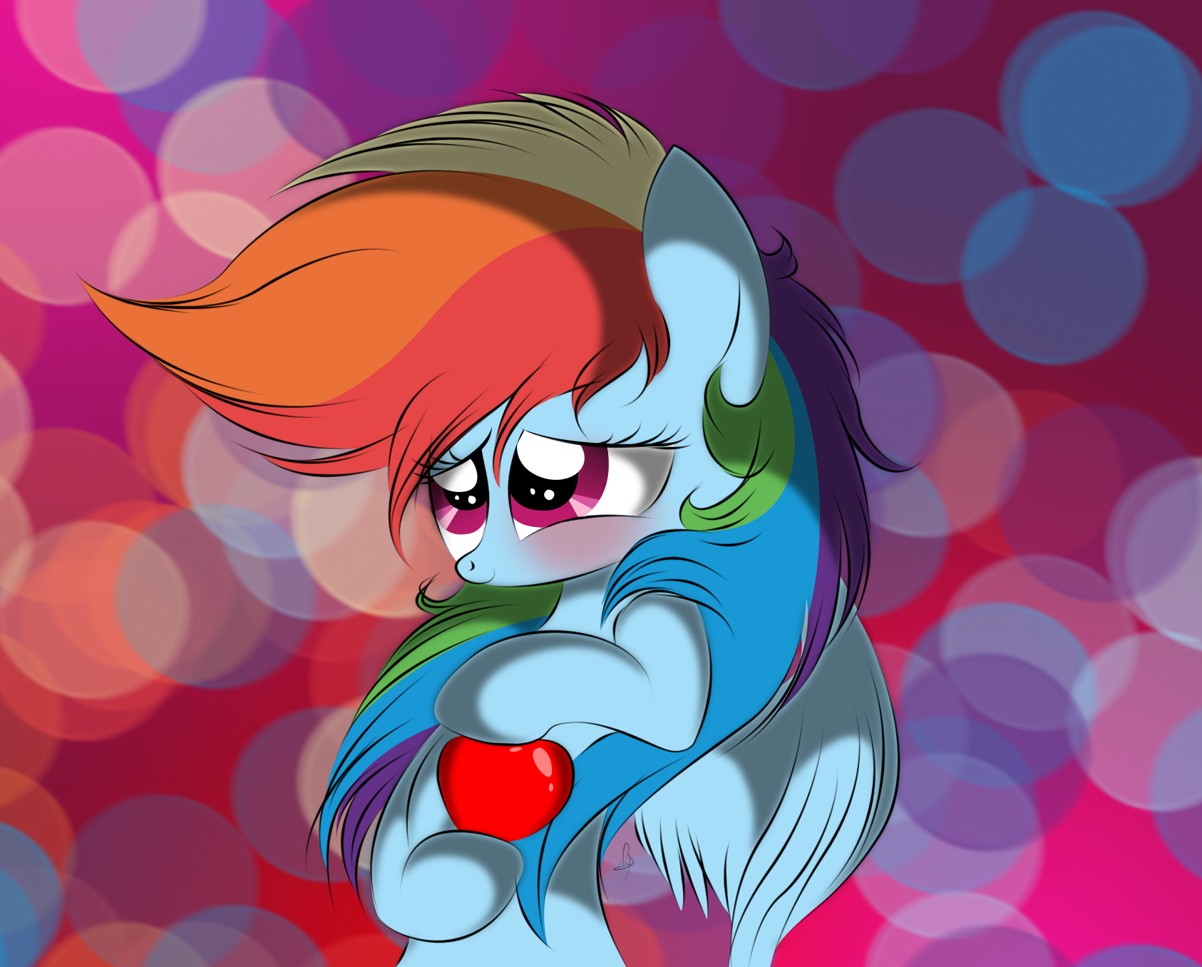 Dashie has a heart for you