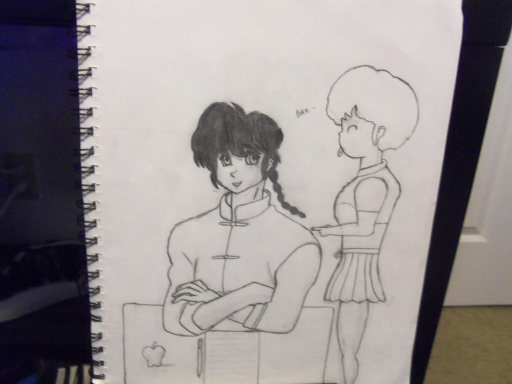 Akane Drawing Ranma Ranma and Akane by Posthumus1 on DeviantArt