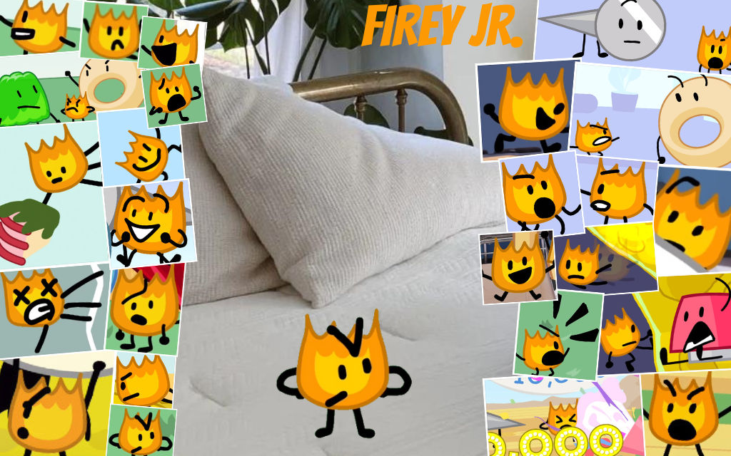 Bfdi Firey Wallpaper By Fire In Rain BFDI, An Art Print By