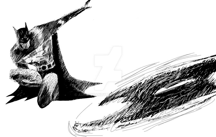 Batman Ritning Batman Bat-a-rang by ArrowCandy on DeviantArt