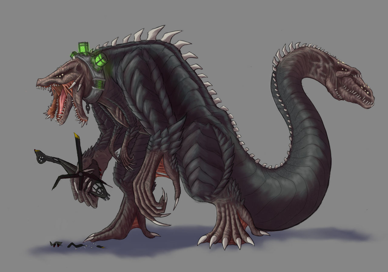 Scp 682 by SkulTurtle on DeviantArt