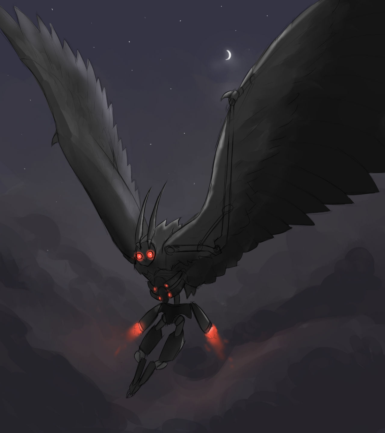 Mothman by RedsunJT on DeviantArt