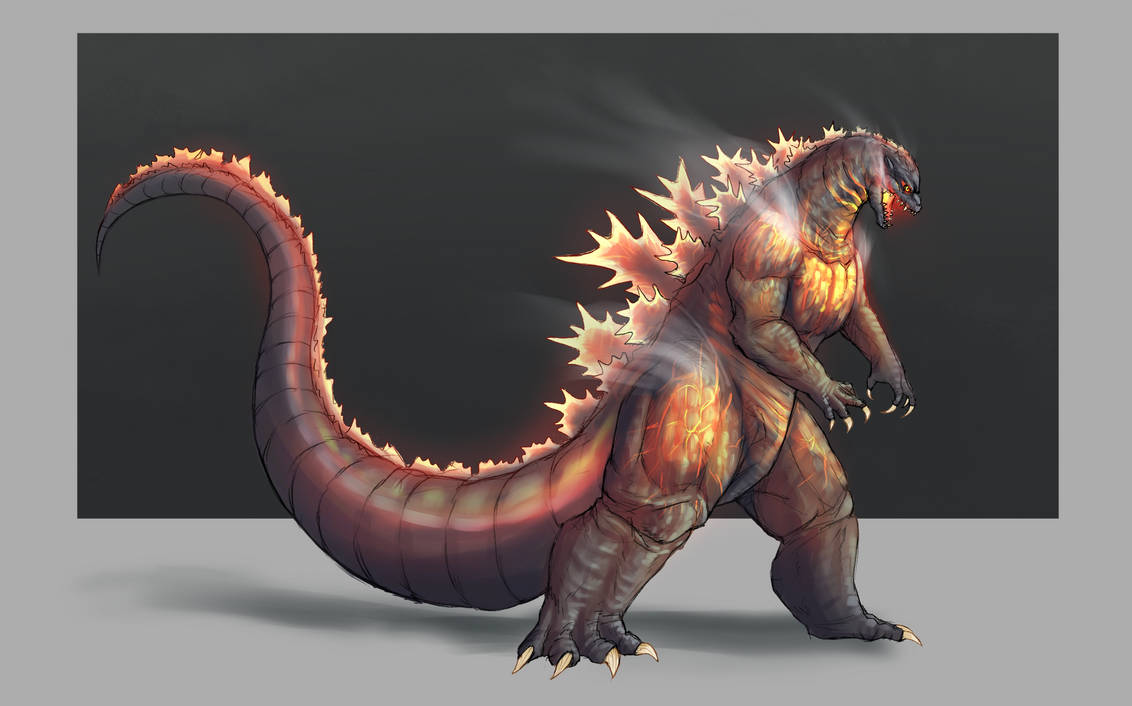 Burning Godzilla Exploding Burning Godzilla by RedsunJT on DeviantArt