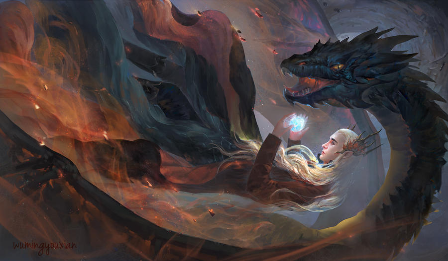 Fight for the Arkenstone by tinyyang Fight for the Arkenstone by tinyyang