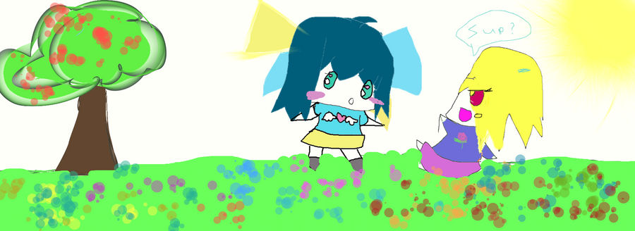 Two Chibi Talking two chibis by frolen1 on DeviantArt
