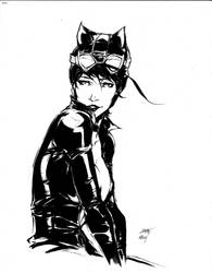 Catwoman ink bust