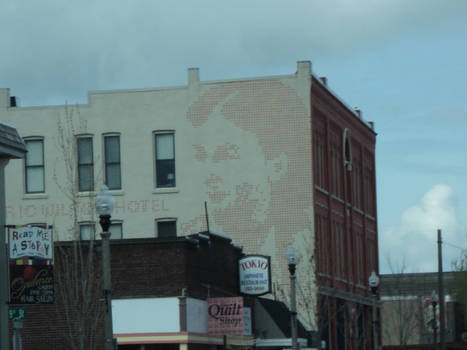 face in the wall