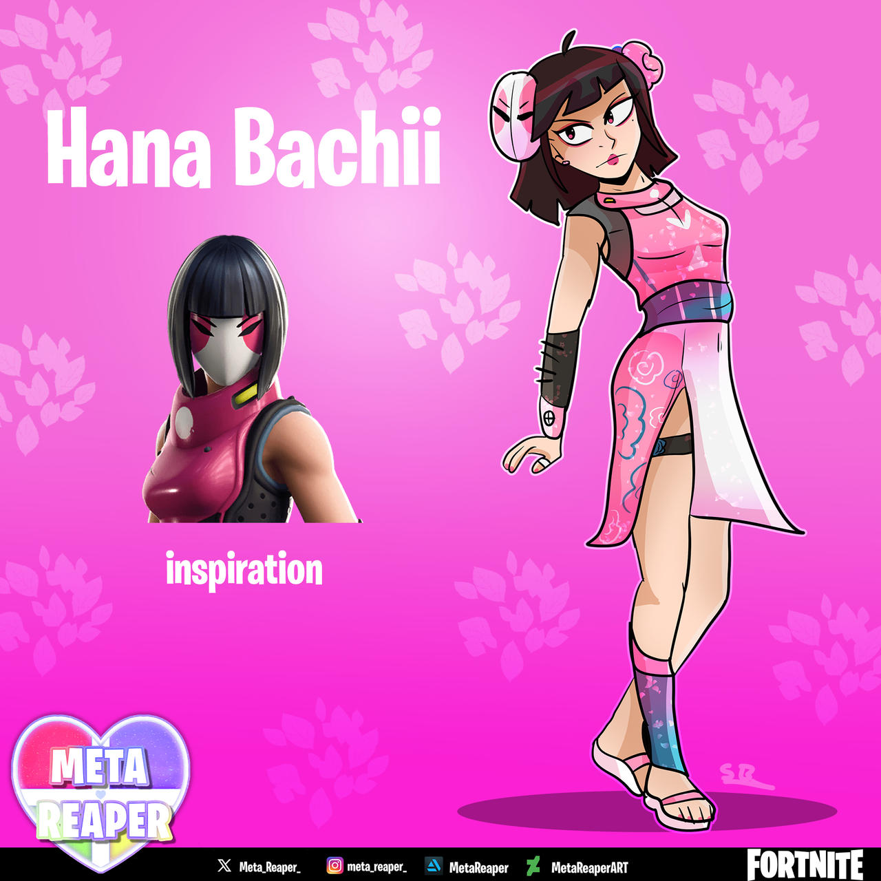 Fortnite Skin Concept Hana Bachii by MetaReaperART on DeviantArt