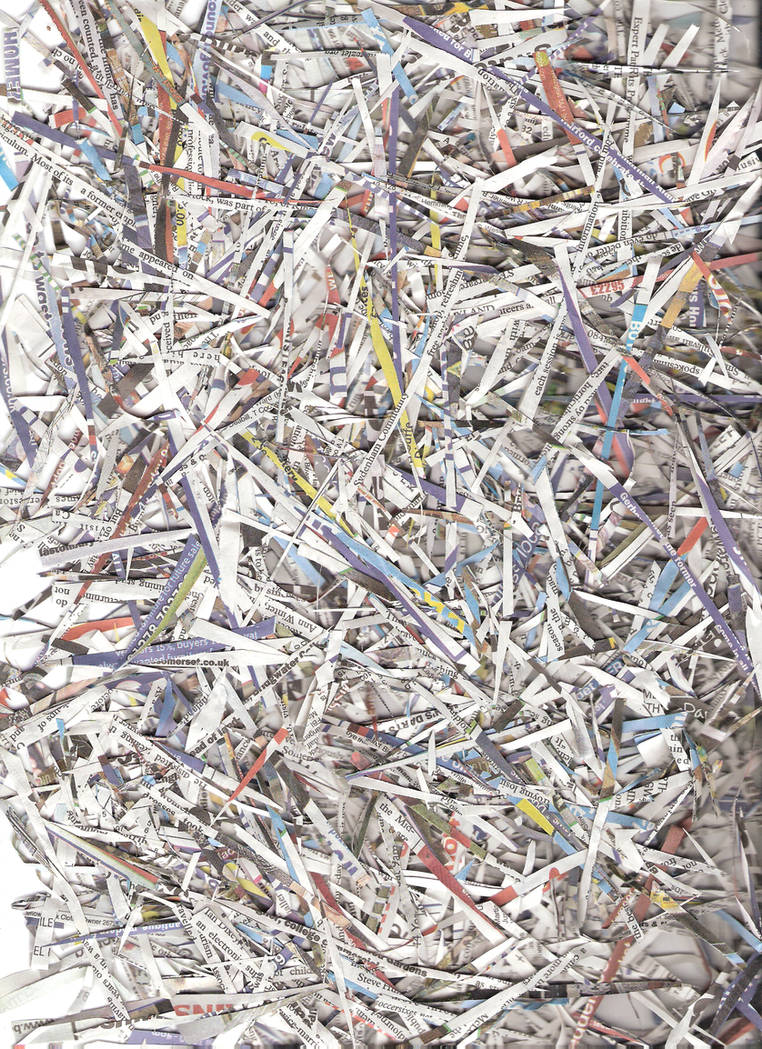 Shredded Newspaper by Bexy-Lea