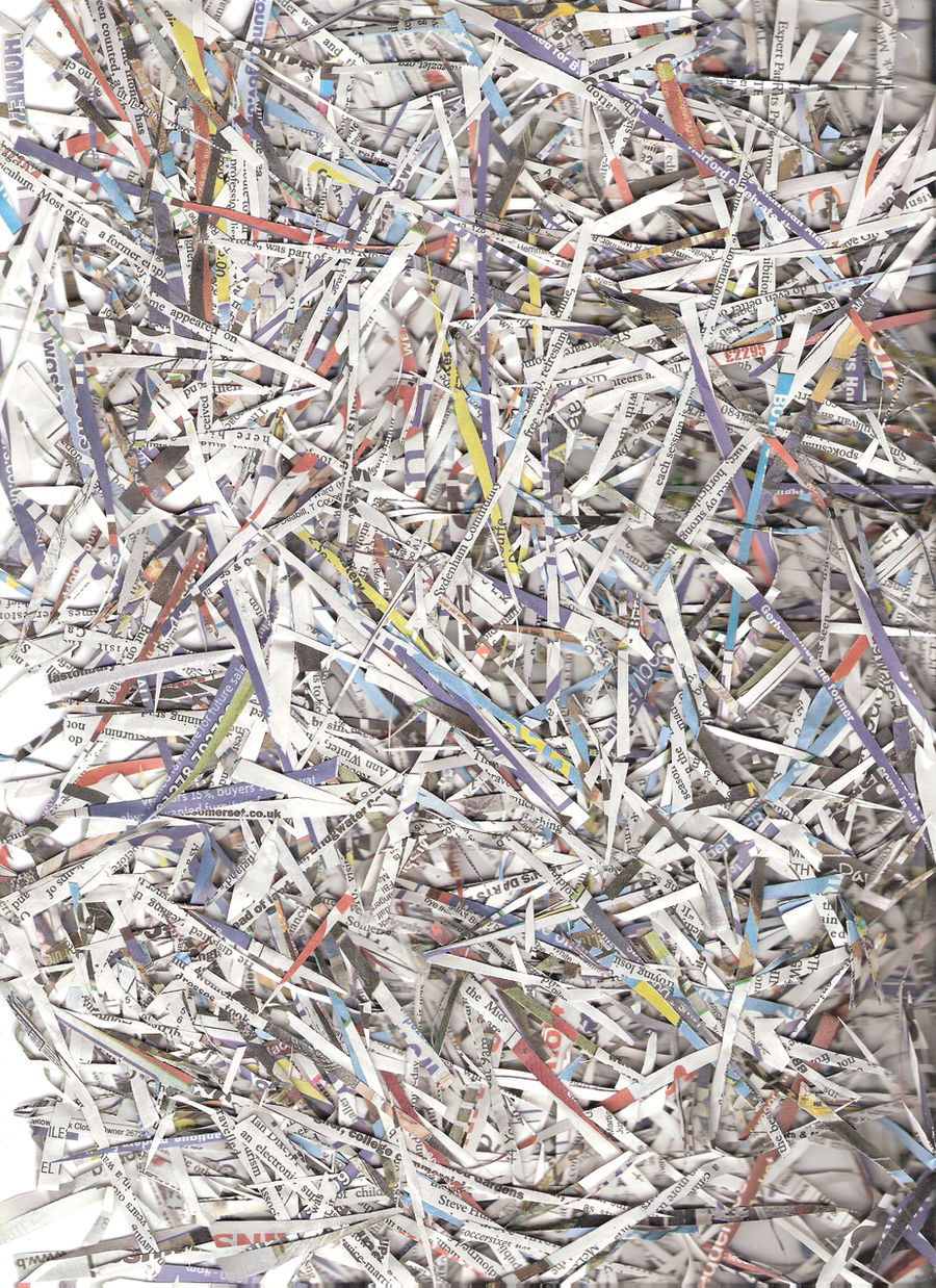 Shredded Newspaper by Bexy-Lea