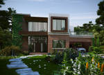 Modern_Brick_House by biz-kong