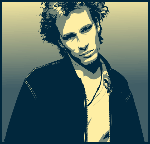 Jeff Buckley in YellowandBlue