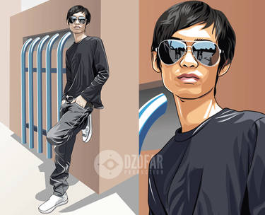 Dedy Cartoon Vector