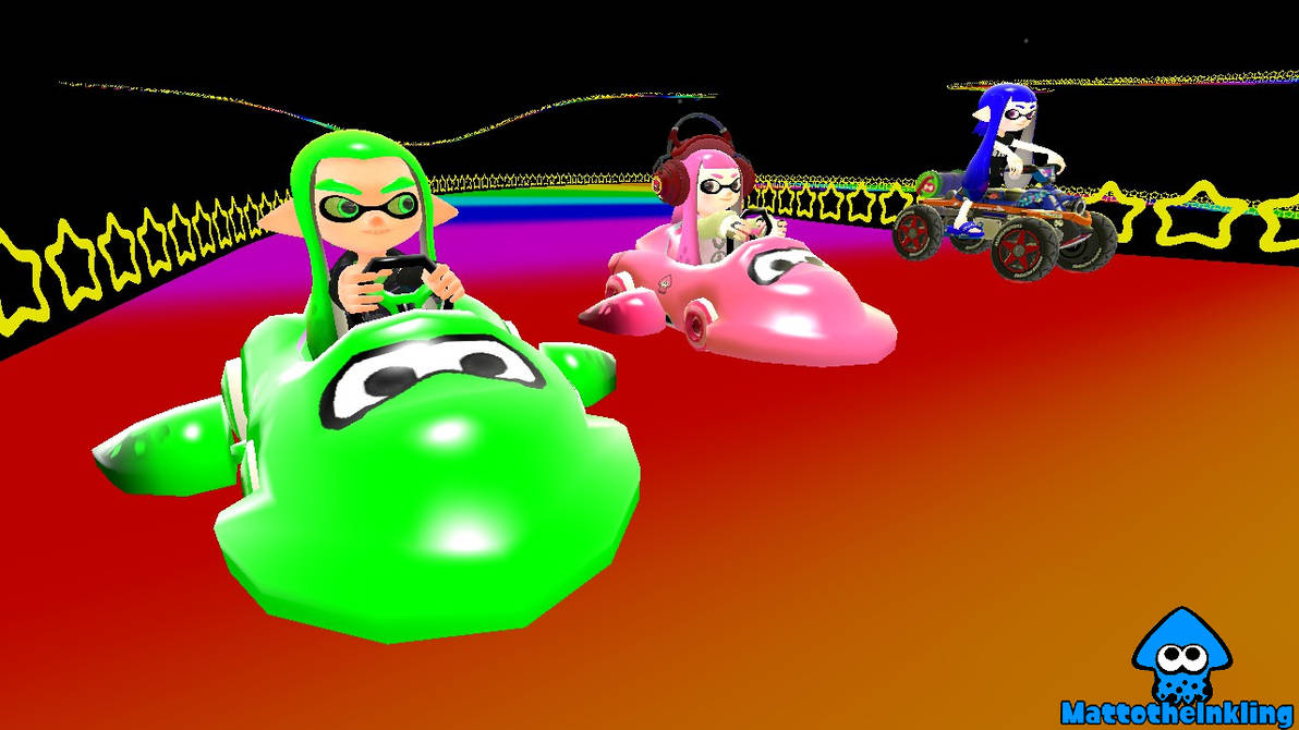 Genesis, Rarest and Luke Racing the Rainbow Road by MattotheInkling on ...
