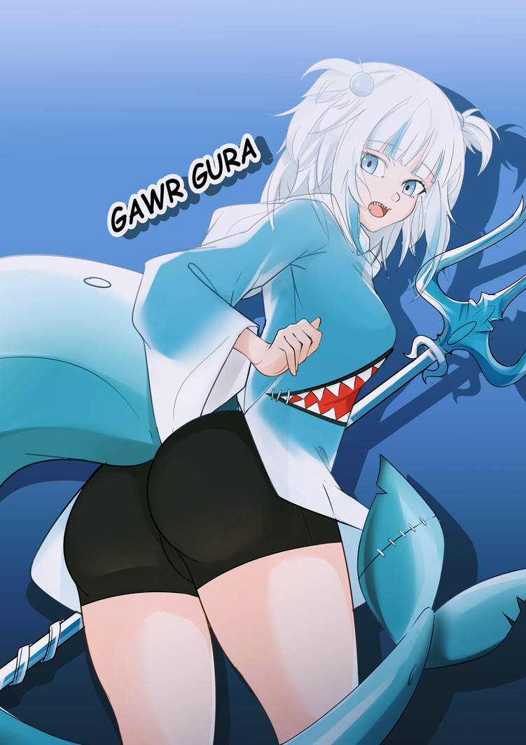 OC] Shark Friends?! (Amano Pikamee x Gawr Gura) : r/Virtualrs