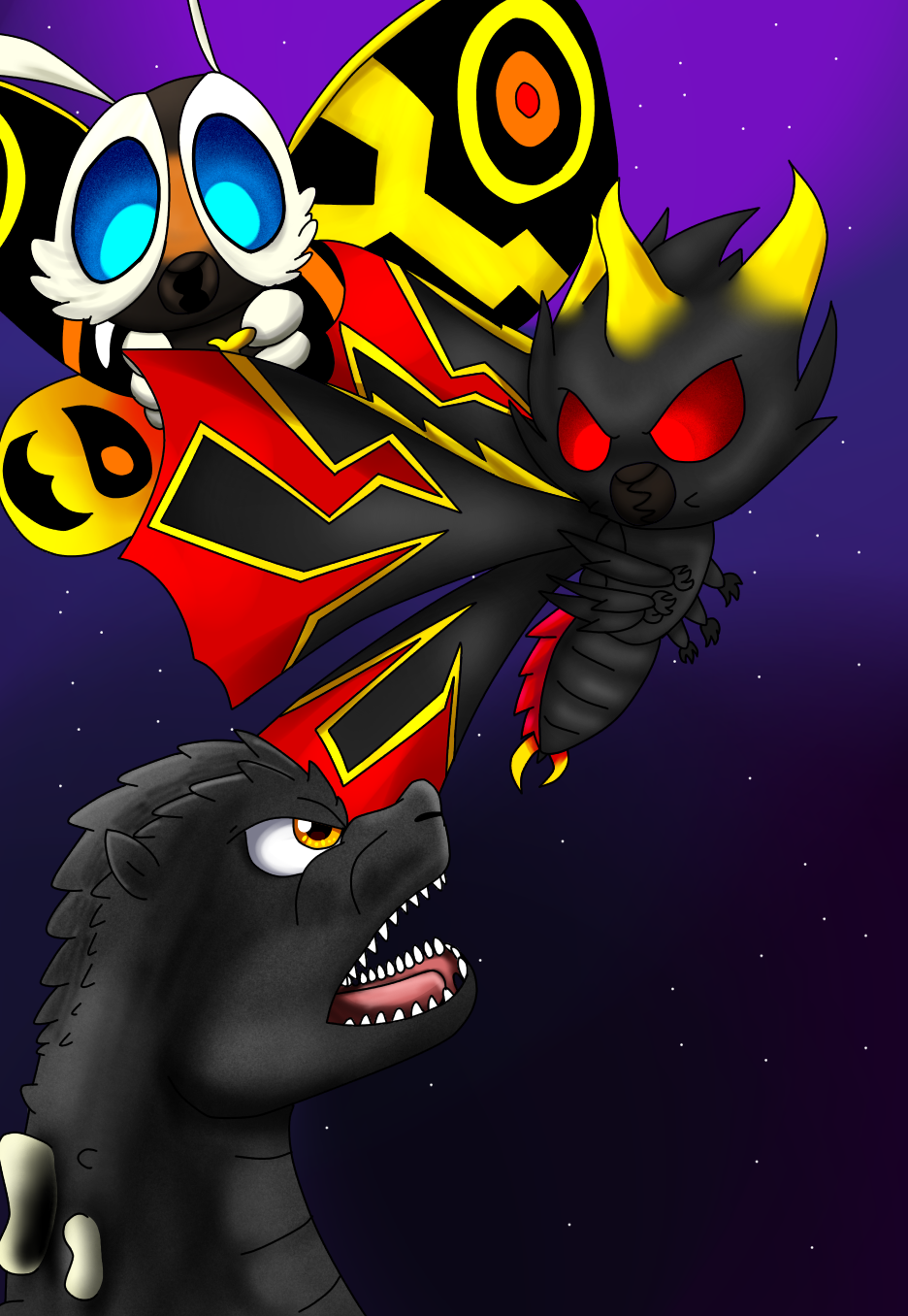 Godzilla Vs Mothra 1992 By Yourfrienddestoroyah On Deviantart