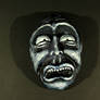 Painted clay mask FEAR