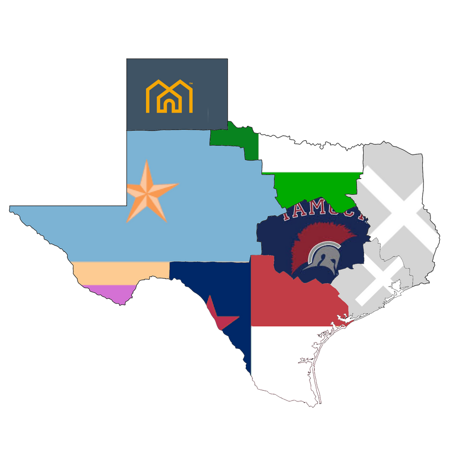 Regions of texas districts (detailed) by Mapdraw on DeviantArt