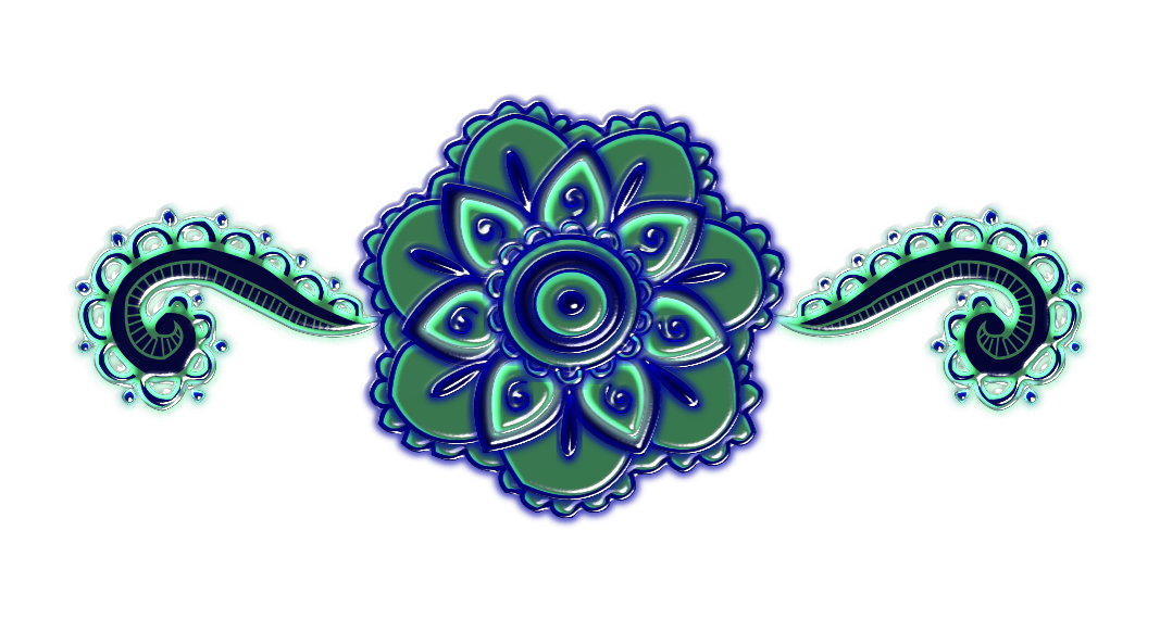 Dark Glass Paisley