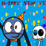 Happy New Years From Tony,sans,and Miku